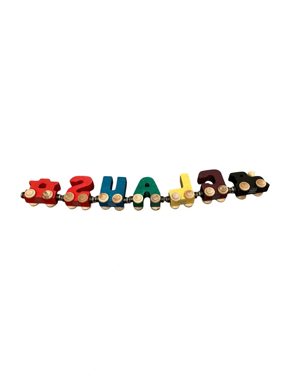 Maple Landmark Name Train Wooden Letters Magnetic Connection Engines CLAUS Lot